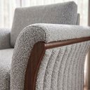Ver mais imagens de Poltrona Decorativa Royal Base Madeira Boucle Tce 1018 Moll