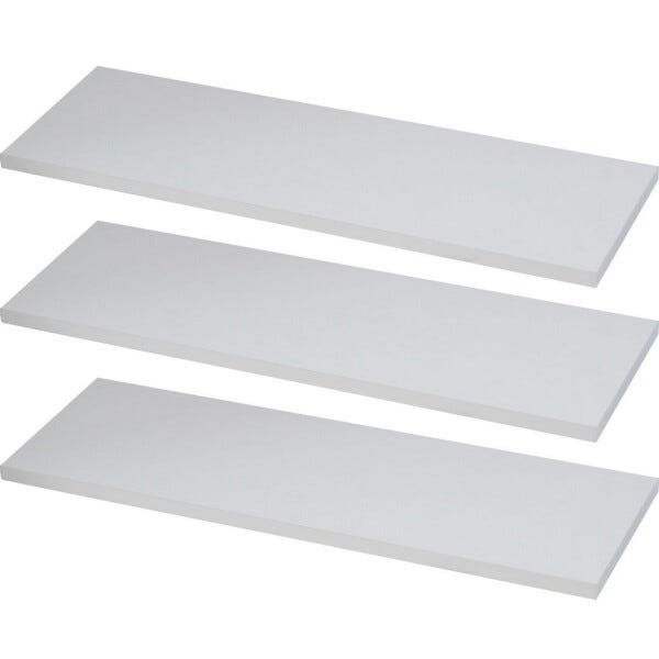 Kit 3 Prateleiras 60x25 MDF Branco com Suporte Flutuante Invisível
