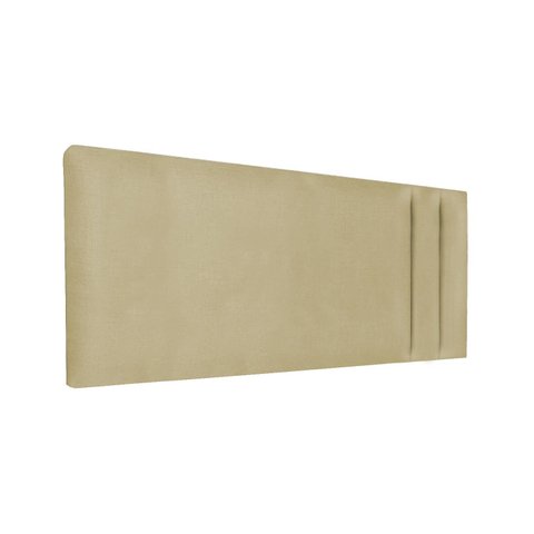 Cabeceira Módulos Estofada para Cama Luxo Clean Linho Rbl:casal Painel/bege