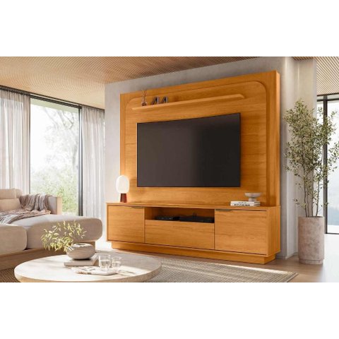 Painel para Tv até 75" – com Gaveta, Portas e Nicho