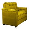 Sofá 2 Lugares Confortável Pequeno 140cm Small Cores Herrero Cor:amarelo - 3