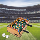 Ver imagem 3 de Jogo Pebolim Futebol de Mesa Completo Totó Infantil Soccer:verde Escuro