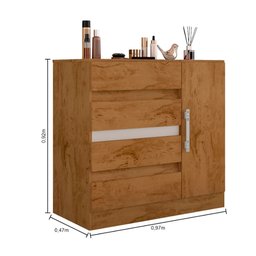 Cômoda Exellence Flex 1 Porta e 4 Gavetas 8000 Araplac - 8