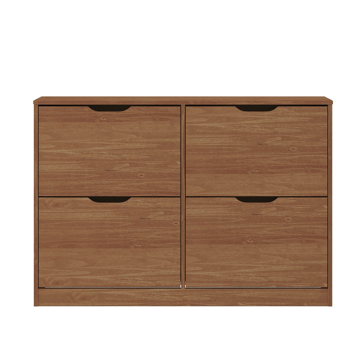 Sapateira Madeira Horizontal Organizadora 4 Portas Castanho Basil - 5