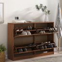 Ver imagem 2 de Sapateira Madeira Horizontal Organizadora 4 Portas Castanho Basil Idimex