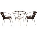 Ver imagem 4 de Mesa Ascoli em Alumínio para Varanda, Edícula, Piscina Trama Original