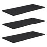 Kit 3 Prateleiras 40x30 MDF Preto com Suporte Flutuante Invisível - 1