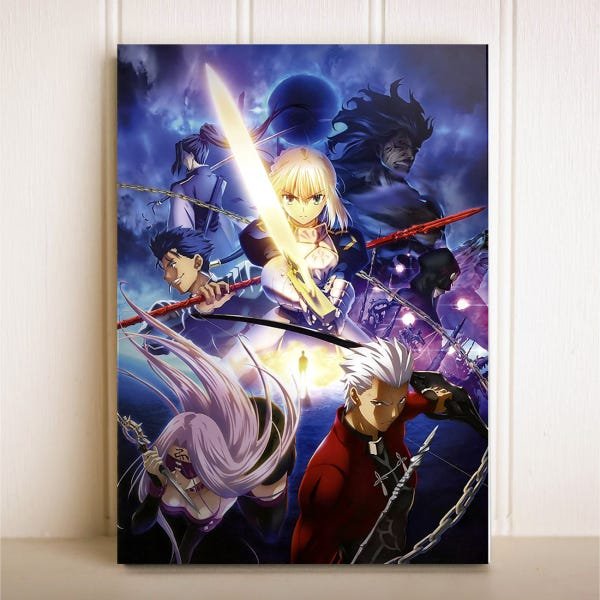 Placa Decorativa Anime Fate Zero | MadeiraMadeira