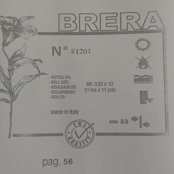 Papel de Parede Importado Italiano - Coleção Brera - 81201 - Prata e Off White - 4