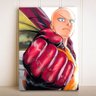 Placa Decorativa Anime One Punch Man Saitama Soco - 1