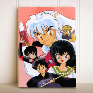 Placa Decorativa Anime InuYasha e Kagome
