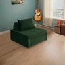 4 em 1 Poltrona, Puff, Chaise e Cama Ares Verde Estofama - 3