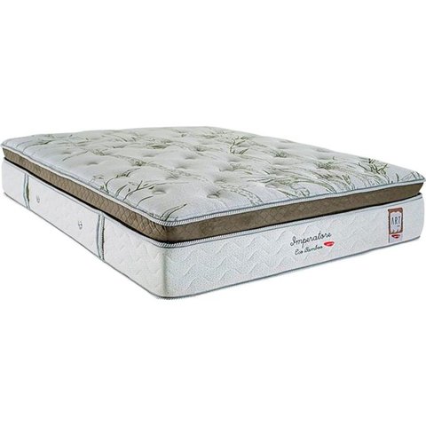 Colchão King Herval Super Molas Ensacadas Visco MasterPocket Imperatore Eco Bamboo Euro Pillow (193x203x34) - Her