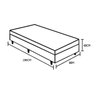 Cama Box Solteiro Colchão Mola Bonnel Acolchões + Box Suede 68x88x188 - Marrom - 1