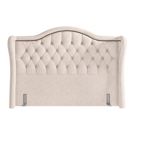 Cabeceira Cama Box Queen 160 Cm P05 Lisboa Linho Bege Claro - Lyam Decor