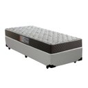 Ver imagem 1 de Cama Box Solteiro Colchão Mola Ensacada Acolchões + Box Sintético 64x88x188 - Branco