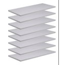 Ver imagem 1 de Kit 8 Prateleiras 40x25 MDF Branco com Suporte Flutuante Invisível