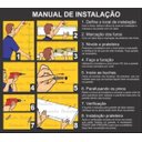 Ver imagem 3 de Kit 8 Prateleiras 40x25 MDF Branco com Suporte Flutuante Invisível