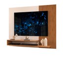 Ver imagem 2 de Painel Ripado TV Até 50 Polegadas Freijó Off White Nando DJ Móveis