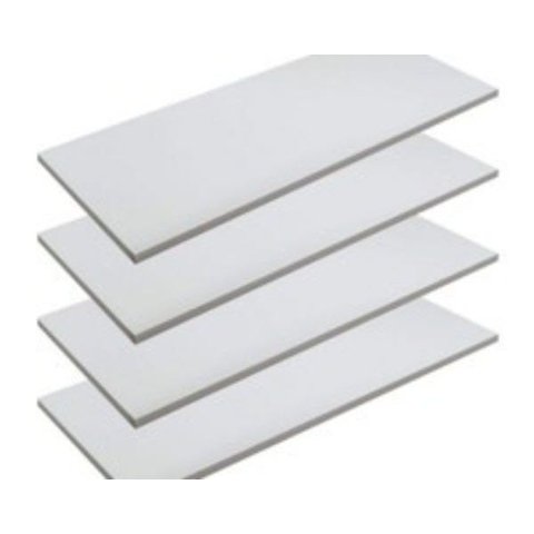 Kit 4 Prateleiras 30x15 MDF Branco com Suporte Flutuante Invisível