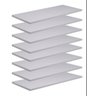 Kit 8 Prateleiras 50x25 MDF Branco com Suporte Flutuante Invisível - 1