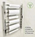 Ver imagem 6 de Toalheiro Elétrico Térmico Inox 304 Timer Digital 2 Toalhas - Fio do Lado Esquerdo - 220 Volts