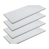 Kit 4 Prateleiras 60x25 MDF Branco com Suporte Flutuante Invisível - 1