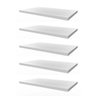 Kit 5 Prateleiras 60x25 MDF Branco com Suporte Flutuante Invisível - 1