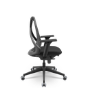 Ver imagem 2 de Cadeira Plaxmetal Bix X+ Base Italia Mecanismo Sincron Tela Preta Assento Poliéster T11 Preta
