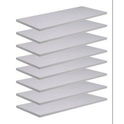 Kit 8 Prateleiras 60x30 MDF Branco com Suporte Flutuante Invisível - 1