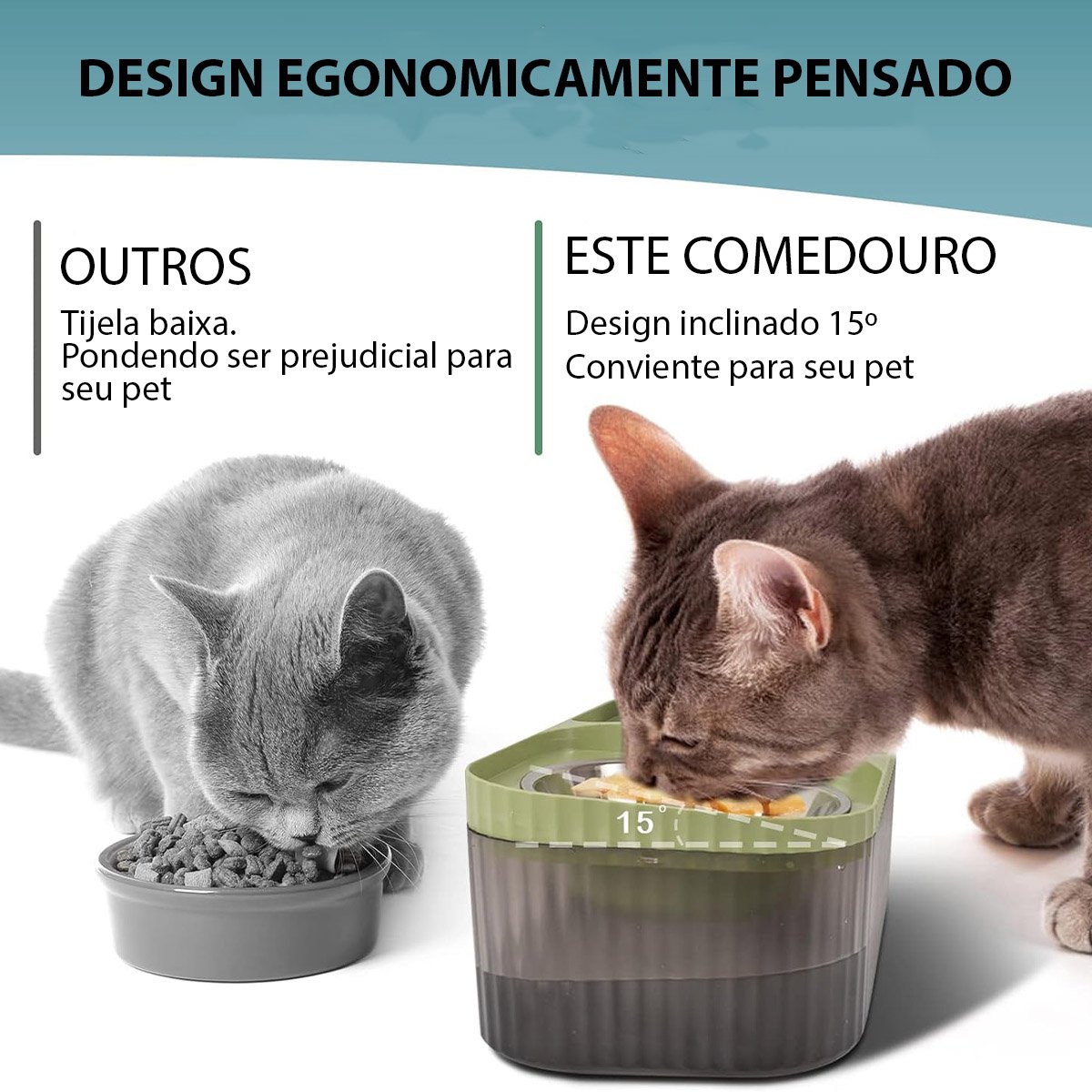 Bebedouro Comedouro com Filtro Fonte Agua Gato Cachorro Pet Aço Inox Raçao Caes Saudvel Comida Usb S - 3