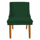 Ver imagem 3 de Kit 6 Cadeiras de Jantar Liz Suede Pés Palito Castanho - Verde