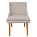 Ver imagem 3 de Kit 6 Cadeiras de Jantar Liz Suede Pés Palito Castanho - Bege