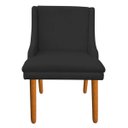 Ver imagem 3 de Kit 8 Cadeiras de Jantar Liz Suede Pés Palito Castanho - Preto