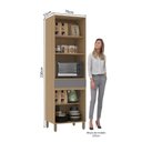 Ver imagem 2 de Torre Quente Modulado 70cm 1 Nicho 1 Gaveta 4 Portas Slim Luciane