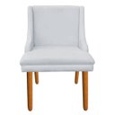 Ver imagem 3 de Kit 8 Cadeiras de Jantar Liz Suede Pés Palito Castanho - Cinza