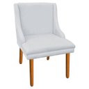 Ver imagem 2 de Kit 8 Cadeiras de Jantar Liz Suede Pés Palito Castanho - Cinza