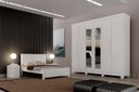 Ver imagem 1 de Dormitorio Casal Espelho 4 Pçs Completo Aspen - Arbo Design