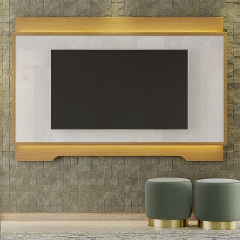Painel Sala Michigan para TV até 70 Polegadas Tauari/Off White