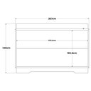 Ver imagem 3 de Painel Sala Michigan para TV até 70 Polegadas Tauari/Off White