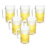 Kit 6 Canecas de Chopp Cerveja de Vidro Grosso 370ml - 1