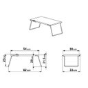 Ver imagem 5 de Mesa Multiuso Tube para Notebook Vermont e Preto Fosco - D'Rossi