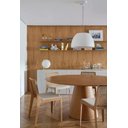 Ver imagem 1 de Mesa de Jantar Cone Base Mel Tampo Redondo Laminado 1,00m