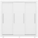 Ver imagem 2 de Guarda-Roupa Casal 3 Portas com Pés 100% MDF Roma