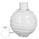 Ver imagem 3 de Vaso Decorativo Vidro Transparente 24,5cmx21cm Florarte