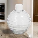 Ver imagem 2 de Vaso Decorativo Vidro Transparente 24,5cmx21cm Florarte