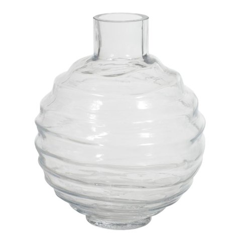 Vaso Decorativo Vidro Transparente 24,5cmx21cm Florarte