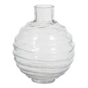 Ver imagem 1 de Vaso Decorativo Vidro Transparente 24,5cmx21cm Florarte