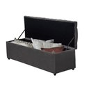 Ver imagem 2 de Painel Cabeceira com Bau Dubai 1.28 Viuva Suede Cinza