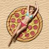 Toalha de Praia estilo Canga Pizza Pepperoni - 1